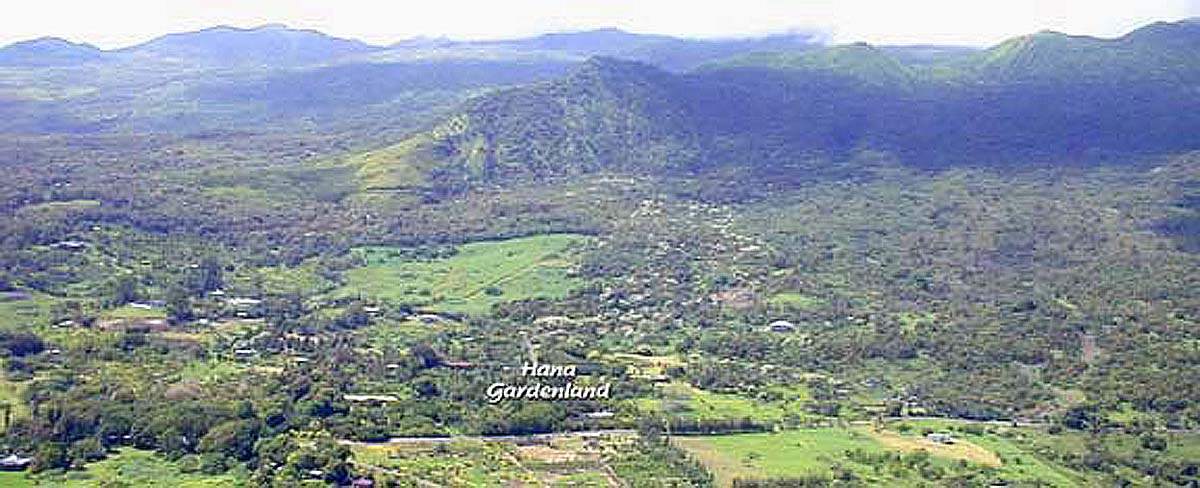 Landscape around Hana Gardenland