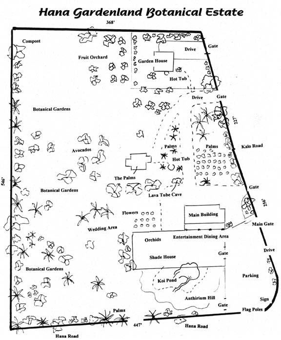 Hana Gardenland Map