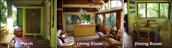 Upper Residence: Porch, Living, Dining Rooms